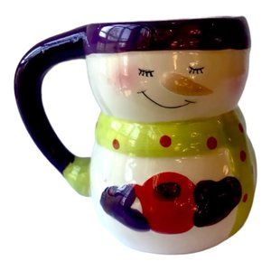 Bay Island Snowman Coffee Mug/Cup Ceramic  4 1/8